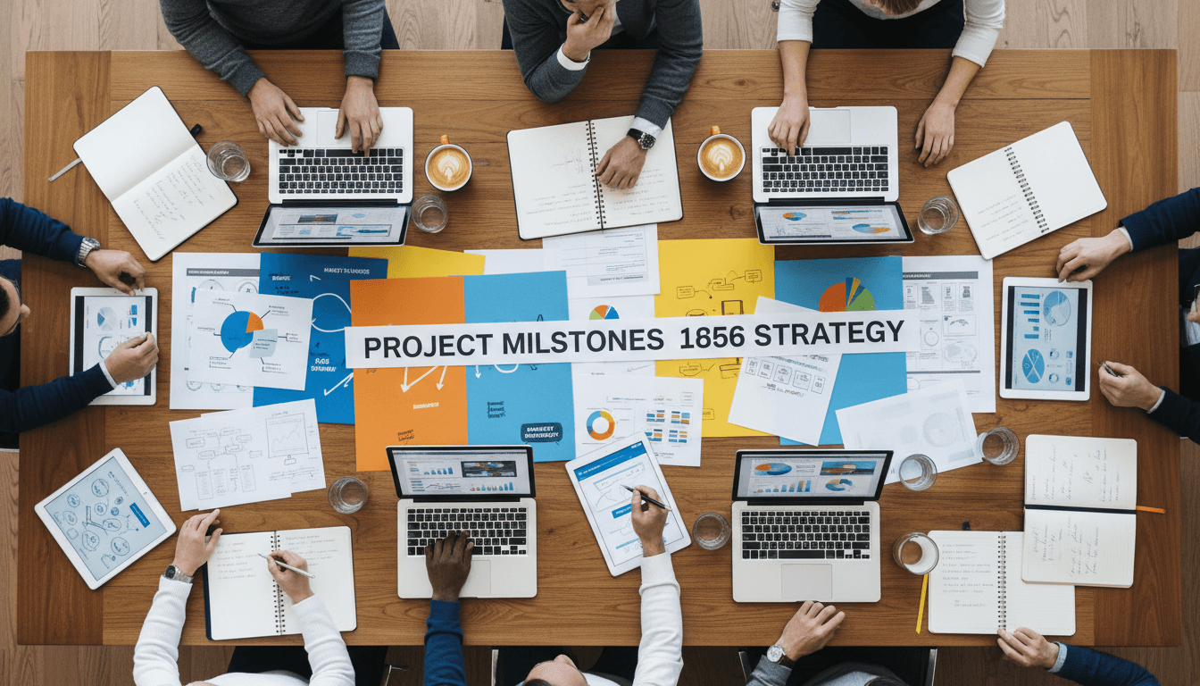 Team collaborating on business strategy and growth planning